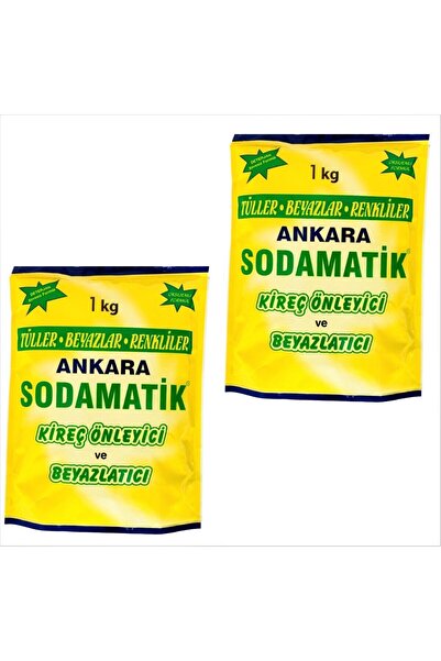 ankara sodamatik Kireç Önleyici Ve Beyazlatıcı 1 Kg * 2 Adet