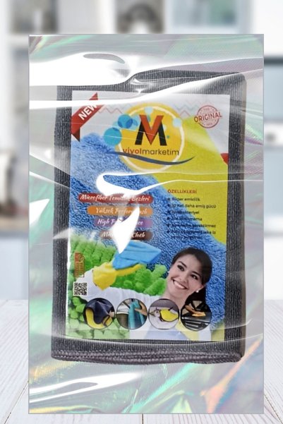 viyolmarketim 4 Pcs Microfiber Velvet Kitchen Cleaning Cloth - 40X40 Cm, Stain-Proof and Odor-Proof