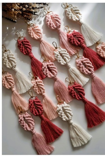 Sude Design 30 سلسلة مفاتيح مكرامية ملونة - هدية، هدية طفل، وعد، خطوبة، زفاف