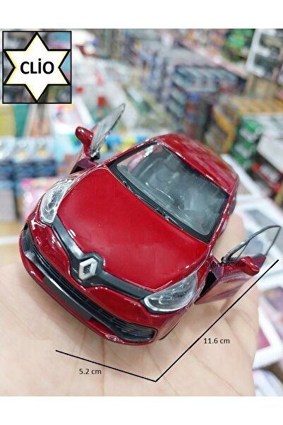 OYUNCAKSAHİLİ Renault Clio Diecast Metal Araba Kapı Açılır 1.36 Koleksiyon Kı...