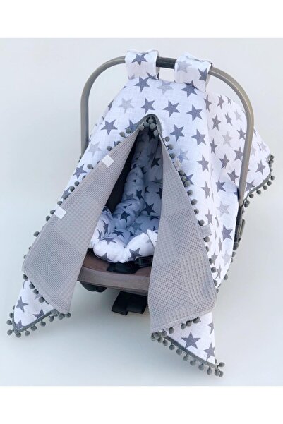 FG Store %100 Pamuk Çok Amaçlı Çift Katlı Müslin Puset Örtüsü & Minderi