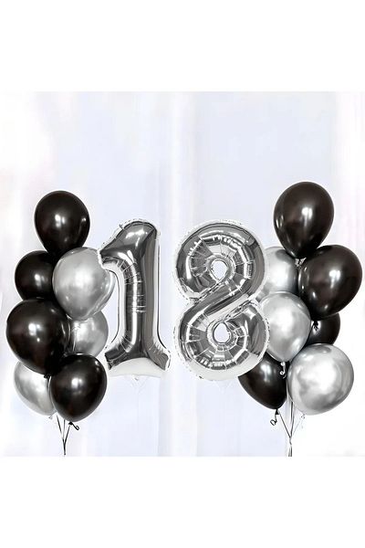 Mini Parti Mini Party Store Birthday Balloon Set 18 Years