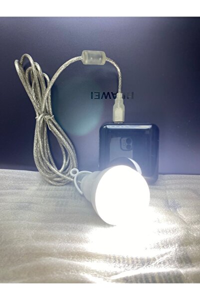 PONCİKPAZAR KAMP LAMBASI 3 METRE LED Ampul USB Kamp Lambası Mini Kamp Feneri ...