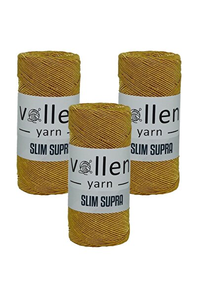 vollen yarn Supla Ipi Mumlu Ip 3 Adet Slim Supla Runner Ipi Çanta Ipi Bilekli...