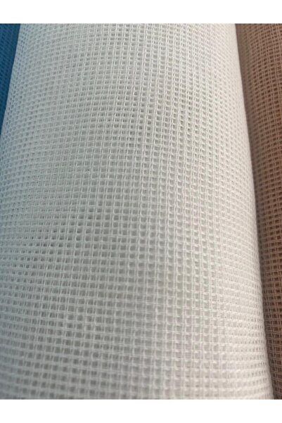 ALOTUHAFİYE Kanavice Kumaşı Sökülebilir 1m En 35cm Beyaz