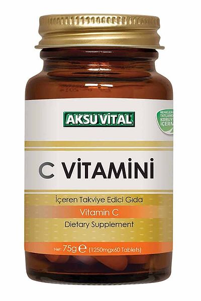 Aksu Vital Vitamin C 1250mg 60 Tablets