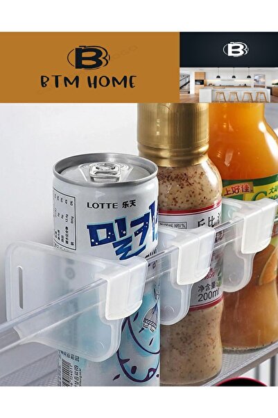 btm home 10 Adetli Buzdolabı Raf Düzenleyici - Çok Amaçlı Dolap Içi Ayırıcı