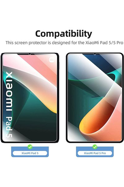 TEKNETSTORE واقي زجاجي مرن مضاد للكسر لهاتف Xiaomi Mi Pad 5 / Mi Pad 5 Pro مقاس 11 بوصة 2021