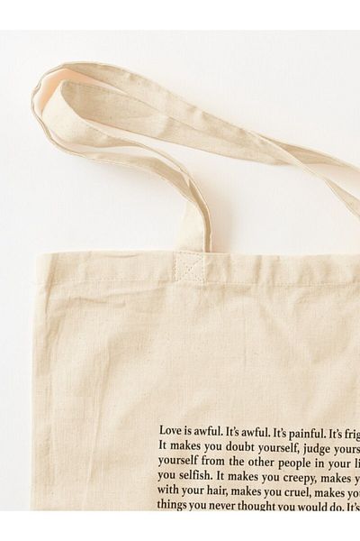 w house Gusseted Cloth Shoulder Bag 12842 - love is awful the priest fleabag love speech
