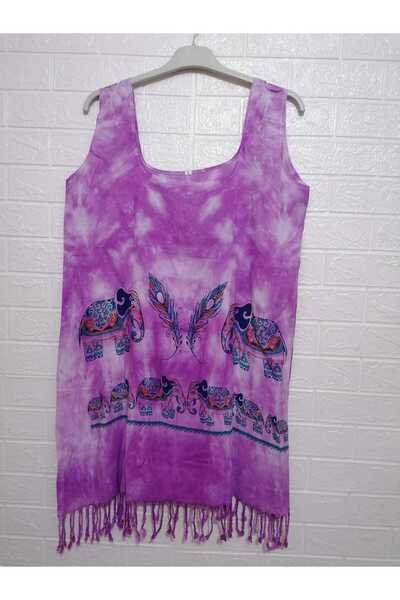 anne moda ankara 100% бавовняний товстий парео/сукня з підвісками та бахромою