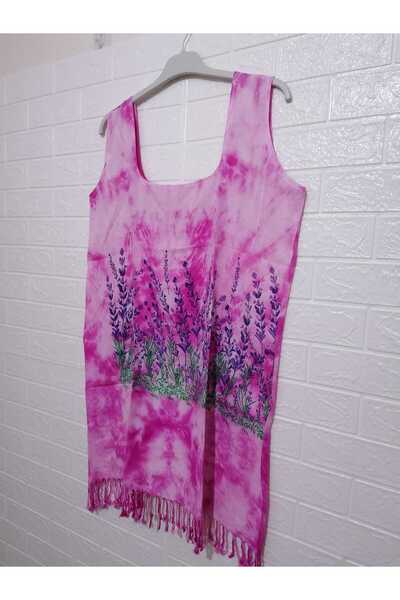 anne moda ankara 100% бавовняний товстий парео/сукня з підвісками та бахромою