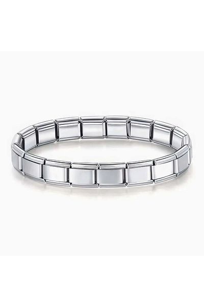 ZER Italian Steel Charm Bracelet