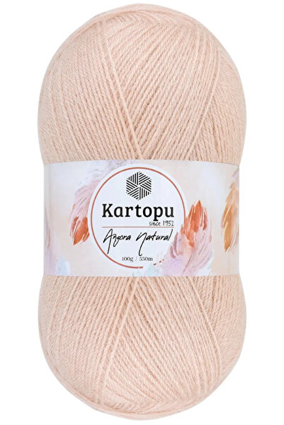 Kartopu Angora Natural Sarılı Pudra K1873 Ince Yeleklik Yünlü Ip 100gr