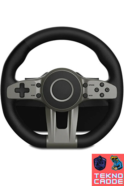 beboncool T3 Nintendo Switch/Ps4/PC Uyumlu 270 Derece Açılı Pedallı Yarış Direksiyon Seti