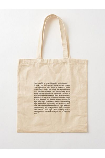 w house Gusseted Cloth Shoulder Bag 12842 - love is awful the priest fleabag love speech