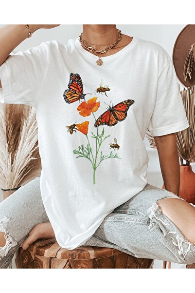 Jose Clothing Tricou oversize imprimat din bumbac organic