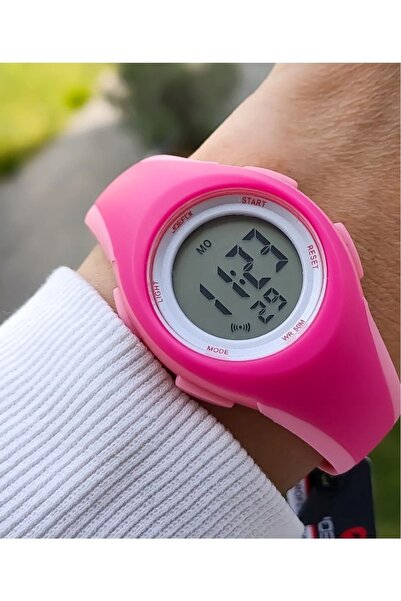 Joefox Dijital Unisex Pembe Kol Saati