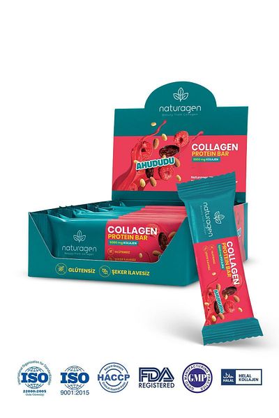 Naturagen Gluten-Free Protein Bar 5,000 Mg Pure Collagen 12 Pieces