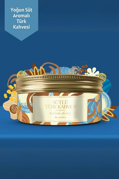 Mim and More Turkish Coffee with Milk, Turkish Coffee with Milk Flavor, 150 g