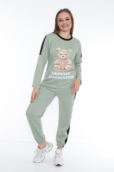 FAMES PİJAMA Imagination Two Thread Long Sleeve Women's Pajama Set