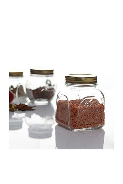 Paşabahçe 80384 Homemade Metal Jar with Lid 500cc - 4 Pieces