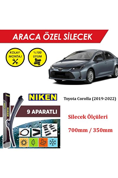 MeyZone Toyota Corolla Ön Cam Silecek Takımı (2019-2022)
