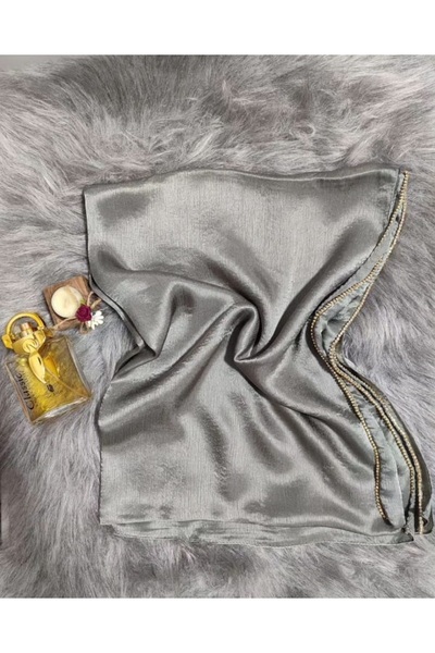 ALLURİNG Stoned Edge Janjan Evening Dress Shawl-DESEN-10