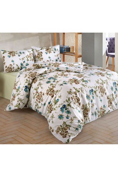 kristal home Σετ Παπλωματοθήκη Fiona Brown Double Crystal