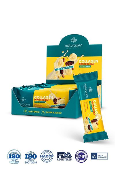 Naturagen Gluten-Free Protein Bar 5,000 Mg Pure Collagen 12 Pieces
