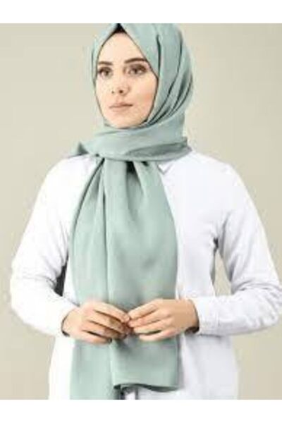 Sedef شال حرير المدينة باللون الأخضر - 70x200