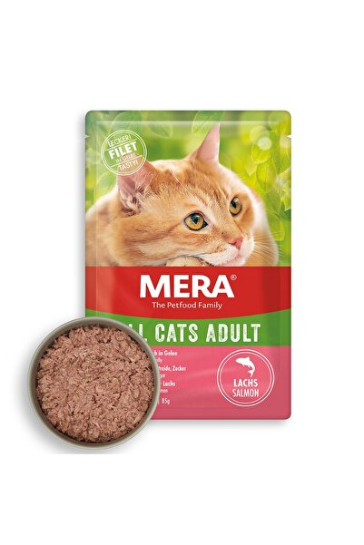 Mera Tahılsız Somonlu Pouch Yetişkin Kedi Konservesi 85 Gram