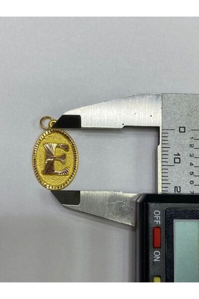 RUHBAŞ PIRLANTA 14 Ayar Altın E Harfİ Kolye Ucu