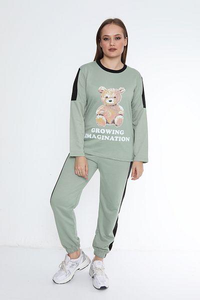 FAMES PİJAMA Imagination Two Thread Long Sleeve Women's Pajama Set