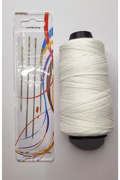 erdoğan hobi Quilt Thread - Quilt Needle and Thread Set, Cotton Stitched White Thread