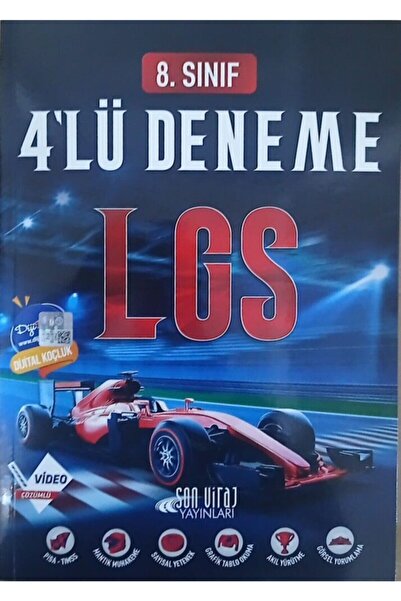 Son Viraj Yayınları 8. Sınıf LGS 4 lü Deneme / Kolektif / Son Viraj Yayınları...
