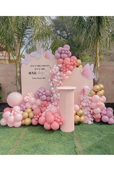 Çemrek Süs Parti Set od 100 lančića od ružičastog zlatnog balona