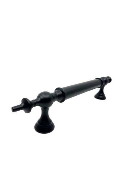 Nobel Osmanlı Çekme Kolu Çelik Kapı Dış Kapı Tutma Kolu Mat Siyah