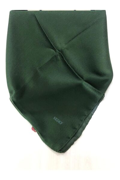 Sedef Evening Dress Scarf, Janjan Scarf, Emerald, 100X100