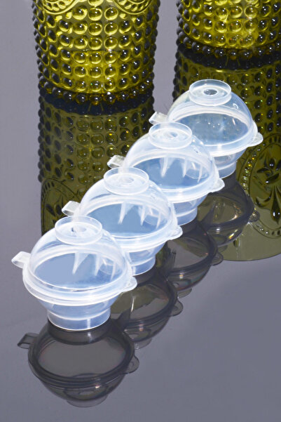 Porselen Diyarı Yuvarlak Sihirli Buz Kalıbı Buz Topu Dondurucu Buzluk Saklama Ve Sunum Kabı