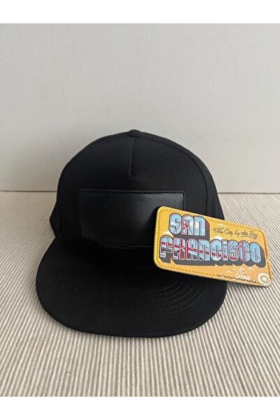 CosmoOutlet San Francisco - The City Slogan Unisex Black Hip Hop Cap with Detachable Bench Logo