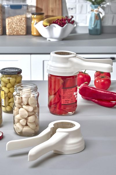 Porselen Diyarı Conserve din plastic - Deschizător de borcane pentru murături rezistent la spargere, compatibil cu orice dimensiune de capac de borcan