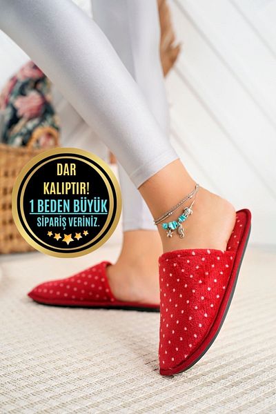 Modafırsat Dámské zimní pantofle Plyšové omyvatelné domácí pantofle Host Dowry Bundle Svatební pantofle
