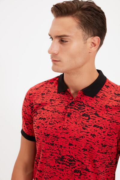 Koton Tricou roșu pentru bărbați 1YAM11484GK