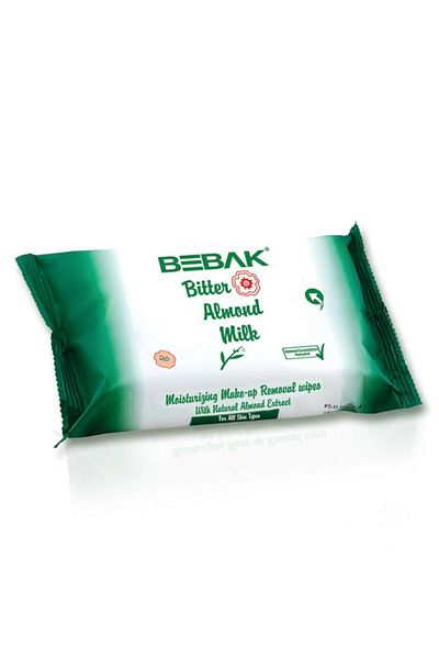 Bebak 20 Pack Bitter Almond Milk Makeup Remover Wipes - Category: Makeup Remover