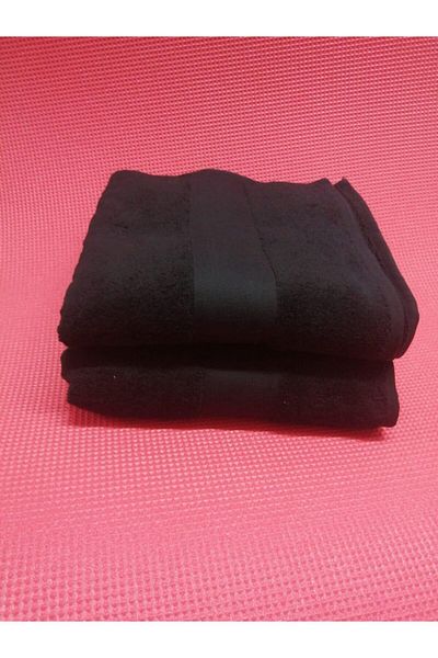 Özdilek Black Hand and Face Towel 2 Pack