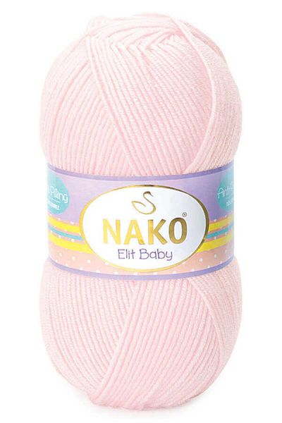 NAKO Elit Baby Color:02892 (SOFT PINK) Anti-pilling Hand Knitting Yarn/wool 1 Piece