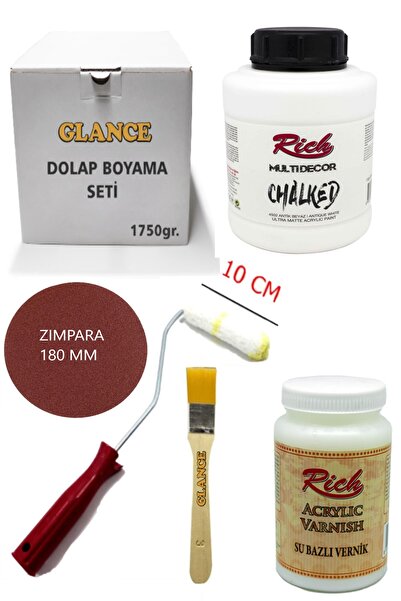 GLANCE Rich Multi Decor Chalked Beyaz 1750 Gr Dolap Boyama Seti