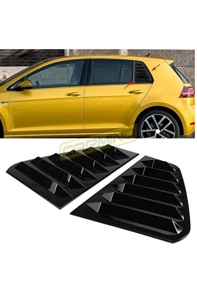 Carmind Vw Golf 7 - 7.5 Kelebek Cam Vizörü Piano Black 2013-2020