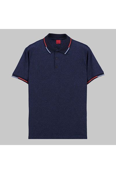 Sarar Συνέντευξη Μπλουζάκι Polo Neck Navy Blue