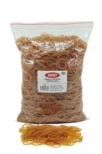 ekoset Rubber Package Packaging Money Rubber 40 Pieces 1 kg 40 mm